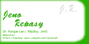 jeno repasy business card